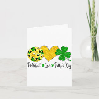 Carte Jour de la Saint-Patrick amour paix pâtés shamrock