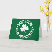 Carte Jour de la Saint Patrick Anniversaire (Fleur jaune)