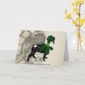 Carte Jour de la Saint Patrick Clancey O Doggy (Fleur jaune)
