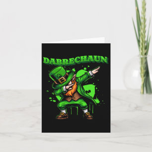 Carte Jour de la Saint Patrick Dabrechaun Dabbing Leprec