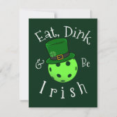 Carte Jour de la Saint Patrick de balle (Devant)