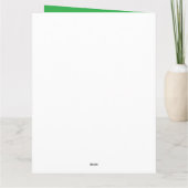 Carte Jour de la Saint Patrick de trèfle à quatre feuill (Dos)