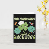 Carte Jour de la Saint Patrick Drôle Shenanigans Scruter (Fleur jaune)
