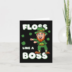 Carte Jour de la Saint Patrick Floss Comme Un Patron Lep
