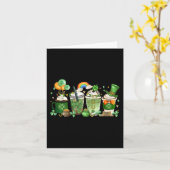 Carte Jour de la Saint Patrick Fun Patrick Lover Café Ho (Fleur jaune)