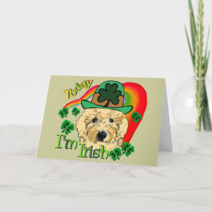 Carte Jour de la Saint Patrick Goldendoodle