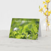 Carte Jour de la Saint Patrick heureux ! (Fleur jaune)