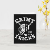 Carte Jour de la Saint Patrick Hockey Saint Casquette Tr (Fleur jaune)