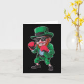 Carte Jour de la Saint Patrick Leprechaun Afficher Compé (Fleur jaune)