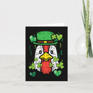 Carte Jour de la Saint-Patrick Poulet Irlandais Saint-Pa