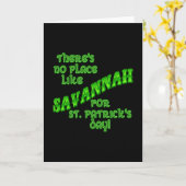 CARTE JOUR DE LA SAINT PATRICK SAVANNAH (Fleur jaune)