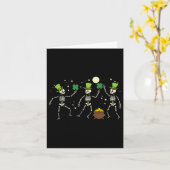 Carte Jour de la Saint Patrick Skeleton Danser Saint Pat (Fleur jaune)