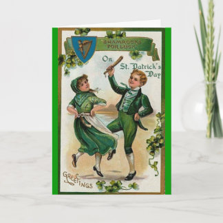 Carte Jour de la Saint Patrick vintage
