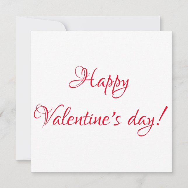 Carte Jour de la Saint Valentin (Devant)