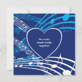 Carte Jour de la Saint Valentin | Faire de la musique do (Devant)