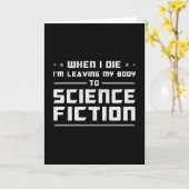 Carte Jour de la science-fiction Cadeau d'espace scienti (Fleur jaune)