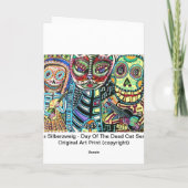 Carte Jour de la sérénade morte de chat (Dos)