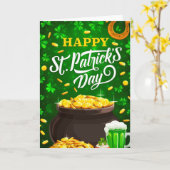 Carte Jour de la St Patrick (Fleur jaune)