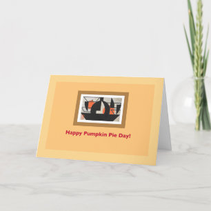 Carte Jour de la tarte citrouille Thanksgiving