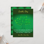 Carte Jour de la Terre (Devant/Arrière en situation)