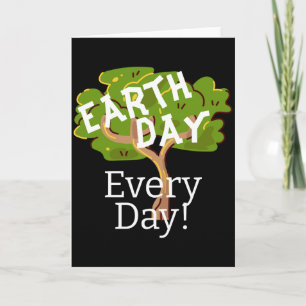 Carte Jour de la Terre Chaque Jour Allez Vert Sauver Not