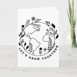 Carte Jour de la Terre Grandissons Ensemble