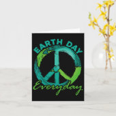 Carte Jour de la Terre Hippie (Fleur jaune)