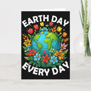 Carte Jour de la Terre Tous les Jours Globe Arc-en-ciel