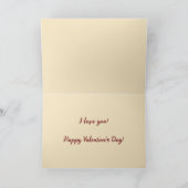 Carte Jour de la Valentines (Intérieur)