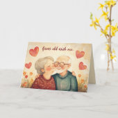 Carte Jour de la Valentines (Fleur jaune)
