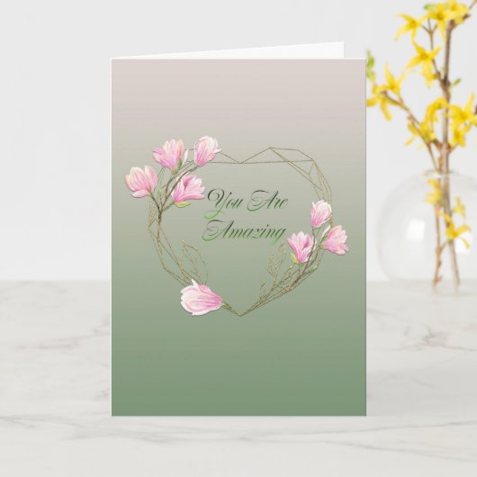 Carte Jour de l'Amazing (Fleur jaune)