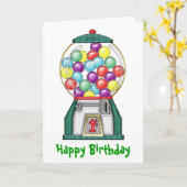 Carte Jour de l'anniversaire de Gumball Goodies (Fleur jaune)