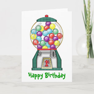 Carte Jour de l'anniversaire de Gumball Goodies