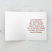 Carte Jour de l'anniversaire de la petite soeur (Intérieur)