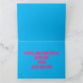 Carte Jour de l'anniversaire de l'Axolotl mexicain mort (Intérieur)