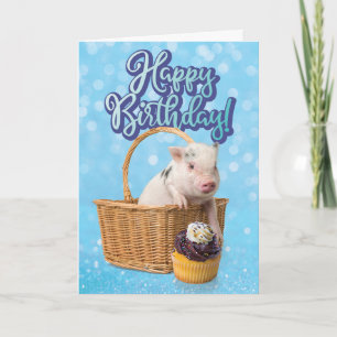 Carte Jour de l'anniversaire de l'enlèvement de cochon m