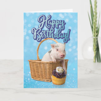 Carte Jour de l'anniversaire de l'enlèvement de cochon m