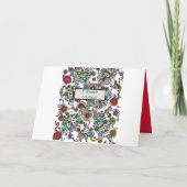 Carte Jour De L'Anniversaire Du Crâne De Sucre Mort (Dos)