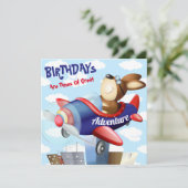 Carte Jour de l'anniversaire du vol de chiens (Debout devant)