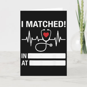 Carte Jour de l'appariement 2026 Médecin École de médeci