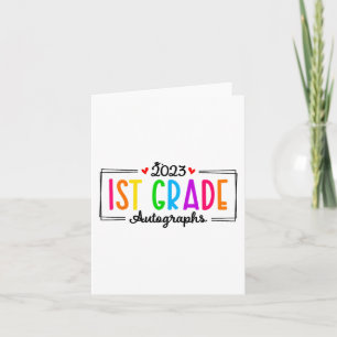 Carte Jour De L'École 2023 Autographe 1ère Année