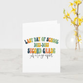 Carte Jour De L'École 2E Autographes De Deuxième Année 2 (Fleur jaune)