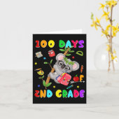 Carte Jour De L'École 2E Grade Koala Joyeux 100 Jours De (Fleur jaune)