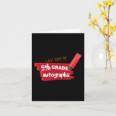 Carte Jour De L'École Autographe Élémentaire 5e Année Gr (Fleur jaune)