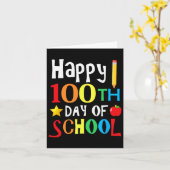 Carte Jour De L'École Enseignants Enfants Joyeux 100 Jou (Fleur jaune)