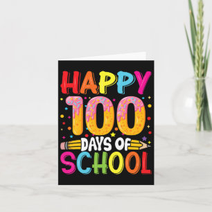 Carte Jour De L'École Enseignants Enfants Joyeux 100 Jou