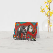 Carte Jour de l'éléphant mort (Fleur jaune)