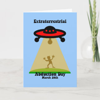 Carte Jour de l'enlèvement extra-terrestre