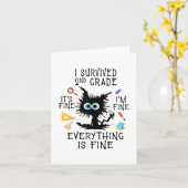 Carte Jour De L'Étudiant De L'École I Survived 2E Gr (Fleur jaune)