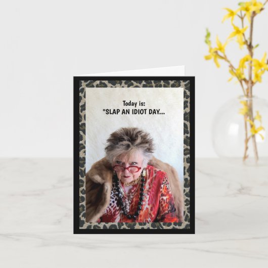 Carte Jour de l'Idiot (Fleur jaune)